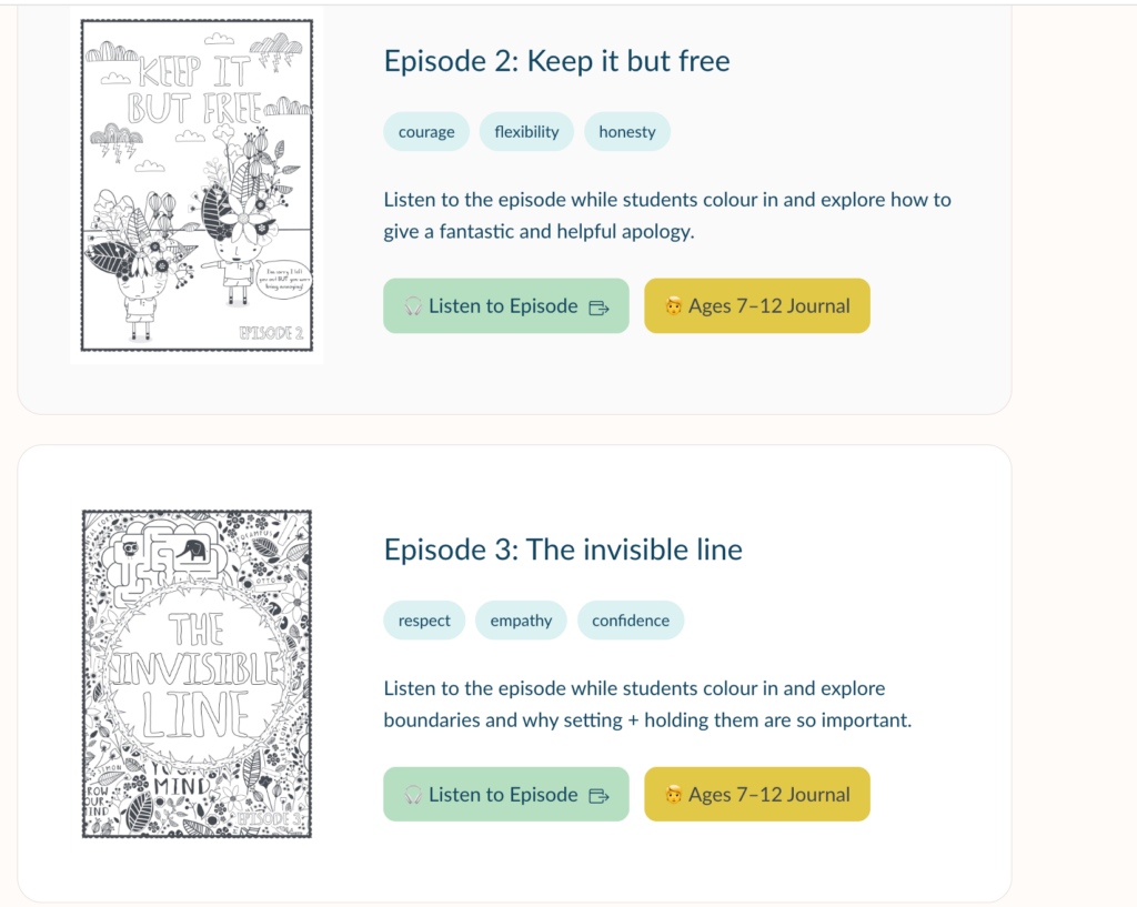 Season 3 episodes – apologise and boundaries